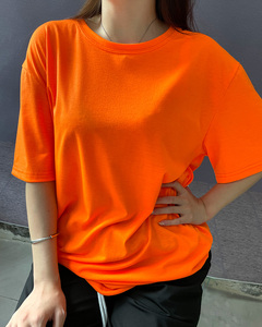 Ngày Valentine Màu Hồng Thăng Hoa Áo Phông Giáng Sinh Polyester Ngắn Tay Áo Phụ Nữ Tùy Chỉnh In Áo Sơ Mi Cotton Cảm Thấy - Product Image 2