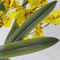 Orchidée Artificielle Dansante Réaliste en Pot en Céramique Électroplaqué, Faux Sol, Plastique, Verdure Décorative, Décoration de Remise de Diplôme