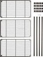 Étagère de rangement autoportante en fil métallique pour buanderie, salle de bain, cuisine, garde-manger, placard