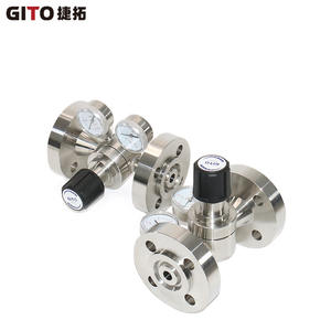 วาล์วลดแรงดันแบบสองขั้นตอน ทำจากเหล็กกล้าไร้สนิม 316L ชนิด High-Flow พร้อมหน้าแปลน - Product Image 1