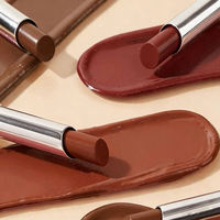 Rouge à lèvres mat longue tenue de votre marque, tube argenté, personnalisé, non collant, waterproof, végétalien, baume à lèvres à marque privée