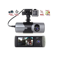 Caméra de tableau de bord double objectif 2,7 pouces avec capteur G et GPS, enregistreur vidéo de voiture avant et arrière – Offre Spéciale