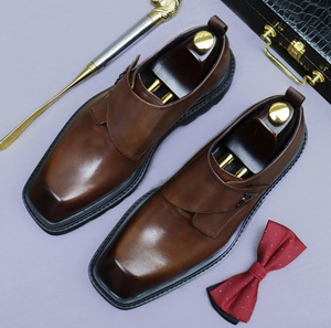 Mocasines de Vestir para Hombre, de Cuero Genuino, Impermeables, Antideslizantes, Ligeros, con Diseño Floral, para Oficina y Carrera Profesional, Cerrados y Fáciles de Poner - Product Image 3