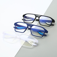HS2222 hommes femmes unisexe mode lunettes correctives bleu pleine jante carré PC bonne qualité presbytie lunettes de lecture 1pc