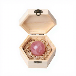 Boule de cristal naturel polie, boîte cadeau, Feng Shui, ornement de bureau, promotion du Nouvel An chinois, fabriqué en Chine - Product Image 5
