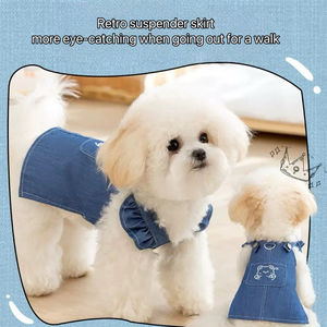 Ropa Adorable de Jean para Cachorros al por Mayor Pajarita para Gato Ropa de Diseñador de Lujo Vestidos y Faldas para PERROS y GATOS - Product Image 5