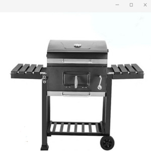 <span class=keywords><strong>Barbecue</strong></span> à charbon de bois en fer <span class=keywords><strong>sur</strong></span> <span class=keywords><strong>mesure</strong></span>, pour l'extérieur, le camping, en métal noir, sans fumée, avec chariot - Product Image 3