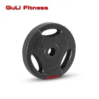 Guli Fitness Gratis Gewicht Vinyl Standaard 27Mm Plastic Gewicht Plaat Nieuwe Gewichtheffen Plaat Verstelbare Halter Barbell Set