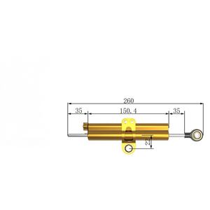 Piezas de Motocicleta CNC, Barra Estabilizadora Universal Ajustable con Amortiguación Extendida, Barra Antivibración de 70 mm de Recorrido - Product Image 6