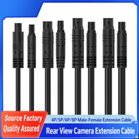 Cable Adaptador Macho-Hembra de Cobre y Nylon de 4 Pines TT M12, Personalizable OEM/ODM, Conectores Impermeables para Vehículos Eléctricos con LED