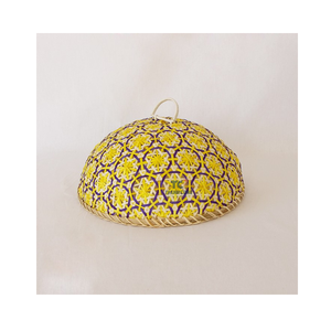 Traditional Design Bamboo Woven Food <b>Dome</b> Mesh Bamboo Food Cover Patio Food <b>Tent</b> Bug Net Basket - Product Image 3