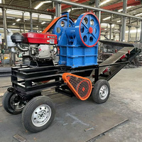 Concasseur à mâchoires diesel compact PE 200*300, direct usine, pour agrégats de construction et pierre de carrière, marbre