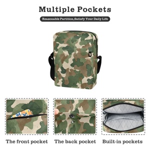Bolsos Bandolera Cruzados de Camuflaje Verde Personalizados al por Mayor con Material Duradero, Bolsos de Hombro Casuales y Modernos para la Escuela - Product Image 2