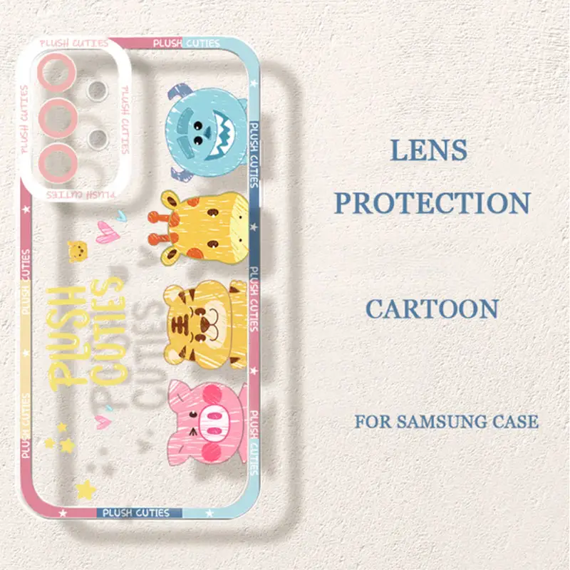 For Funda Samsung Galaxy S22 S21 S 22 21 Ultra Plus S20 FE S22Ultra S20FE S21FE S21Ultra Case Cute Girls Pink Luxury Phone Cover