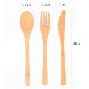 Juego de Cubiertos de Bambú Portátil para Viaje, con Palillos, Cuchara, Pajita y Bolsa de Tela, Juego de Seis Piezas con Logotipo Personalizado - Product Image 6