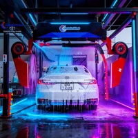 Lave-Auto Entièrement Automatique 24h/24 et 7j/7, Rapide (3-7 Min) avec Système Mousse et Cire, Idéal pour Centres d'Esthétique Automobile et Aires de Service Routières