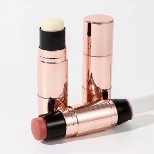 Prêt Stock Logo Personnalisé Lèvre Joue Blush Ombre À Paupières Ombre À Paupières Tube Lisse Hydratant Double Extrémité Bâton De Maquillage En Plastique - Product Image 4