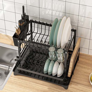 Dish Rack Kitchen Layer Dish Drainer Holder Kitchen Dish Drying Rack Multi-purpose Storage <strong>Basket</strong> <strong>Shelf</strong> <strong>for</strong> Kitchen - Product Image 4