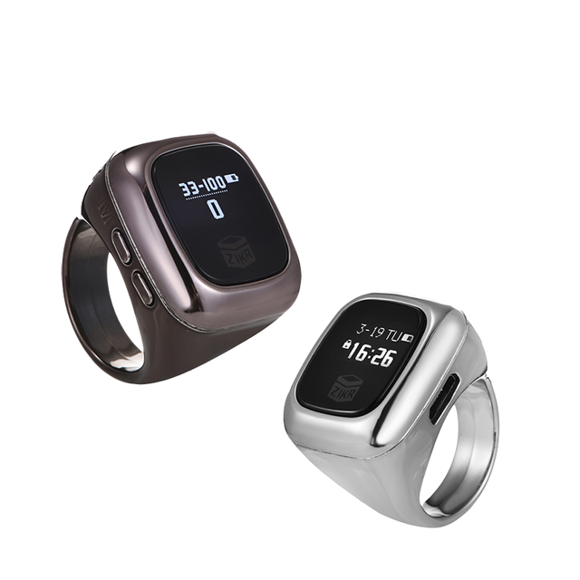 Fashion Muslim Zikr Ring OLED Smart Electronic Screen Multifunctional Counter