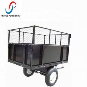 Fournisseur chinois, prix bas, chariot à benne basculante robuste, <span class=keywords><strong>remorque</strong></span> à chenilles pour ATV, quad, jardin, capacité de 300 kg, avec clôture en fer - Product Image 2