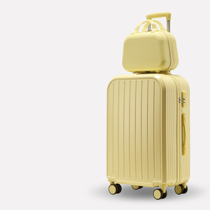 Gift Custom Color Travel Luggage Set 2Piece Set ABS+PC Travel <b>Suitcase</b> With Water Cup Holder Travel Fashion Luggage - Product Image 2