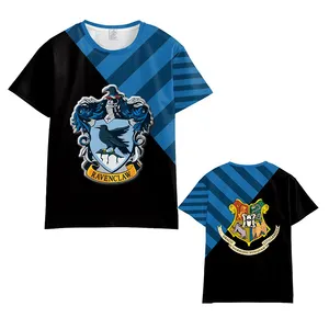 Футболка с принтом «Гарри Поттерс четыре Академии» с логотипом оверсайз футболка с круглым вырезом