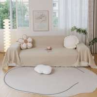 Couverture de canapé en fourrure pelucheuse de luxe, style simple et tendance, pour salon, taille personnalisée, protection de canapé tendance