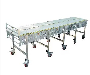 Roller Conveyor Telescopic Powered Roller Conveyor Express Logistics Container Unloading And Loading Machine