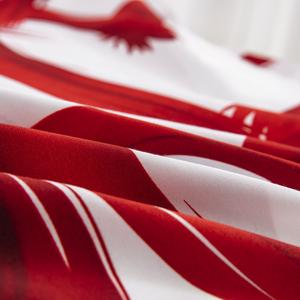 Ensemble de housse de couette en microfibre 3 pièces, imprimé cœur, linge de <span class=keywords><strong>lit</strong></span> - Product Image 4