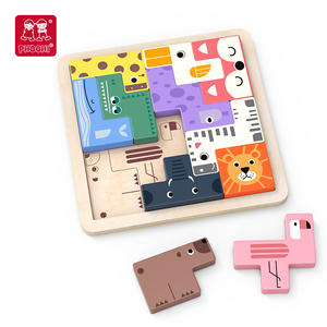 ตัวต่อไม้ปริศนาบล็อกตัวต่อตัวต่อของเล่น - Product Image 1