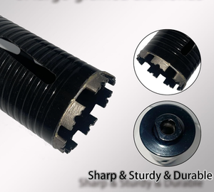 <span class=keywords><strong>Foret</strong></span> diamanté M22 et 1/4 UNC de 38 mm, 56 mm, 63 mm, 89 mm pour le perçage de climatisation, ensemble de forets pour béton et maçonnerie - Product Image 2