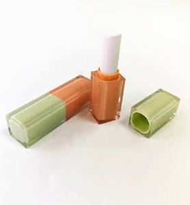Tubes de brillant à lèvres en PETG de couleur personnalisée de marque privée Tube de rouge à lèvres carré Lipglaze Lipgloss Container Wholesale Factory OEM - Product Image 3