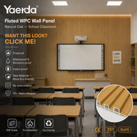 Panel de Revestimiento WPC con Aspecto de Madera, Resistente al Moho, Superimpermeable, para Fachadas Comerciales, Superficie Lisa, Probado por SGS