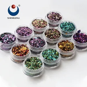 Chameleon Pigment For Nail Chameleon Flakes Color Changing Pigment For Eye Shadow Color Shifting Pigment ForCar Painting