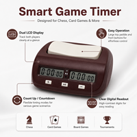 Horloge d'échecs numérique Tianfu PQ9907, minuteur de jeu électronique, grand écran pour échecs et jeux de cartes