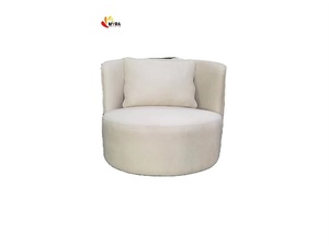 Sillón Individual con Acento Italiano, Tela de Terciopelo Bouclé, Diseño Moderno y Simple, Muebles para Sala de Estar, Expositores de la Feria IMM de <span class=keywords><strong>Colonia</strong></span> - Product Image 2
