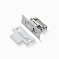 Loquet de porte carré en laiton pour marché australien, avec cylindre de verrouillage, loquet tubulaire de passage, loquet de salle de bain à confidentialité, loquet coulissant de confidentialité