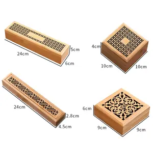 Ywbeyond maleta de incenso, caixa de incenso de madeira bambu