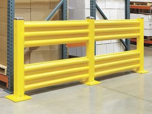 כביש חיצוני בטוח 2-ridb מגן מסילות פלדה 18 אינץ ', 42 אינץ', 42 אינץ 'עמדות כבדות משמר כבדים - Product Image 3