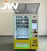 Distributeur automatique solaire pour aliments pour animaux, collations et boissons, alimenté par l'énergie solaire pour les parcs, les gares routières et les animaleries