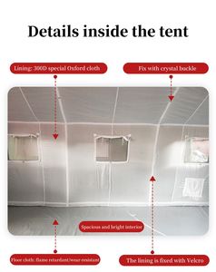 Carpa Impermeable <span class=keywords><strong>de</strong></span> PVC Oxford <span class=keywords><strong>de</strong></span> Doble Capa POWERUP >3000mm 24m Área para Alivio <span class=keywords><strong>de</strong></span> Desastres, Lucha Contra Incendios, Rescate Médico - Product Image 3