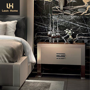 Pequeño estilo francés 1 cajón mediados de siglo moderno <span class=keywords><strong>barato</strong></span> blanco de madera mesita de noche muebles de dormitorio mesita de noche - Product Image 1