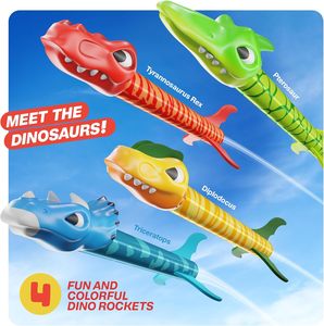 Kinder-Raketenwerfer zum Abschießen von Raketen Outdoor-Dinosaurier-Spielzeug und Leichtgewichtiger Kinder-Raketenwerfer - Product Image 3