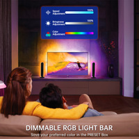 APP Led Éclairage d'ambiance au sol Gaming TV Rétro-éclairage Salon Fête Jeu d'ordinateur Lumière d'ambiance USB RGB Barre lumineuse LED