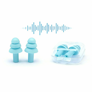 Tappi per Orecchie Impermeabili in Silicone per <span class=keywords><strong>Nuoto</strong></span>, Tipo <span class=keywords><strong>Occhialini</strong></span> <span class=keywords><strong>da</strong></span> Gara, Proteggono le Orecchie dall'Acqua, Marca OEM per Uomini e Donne - Product Image 6