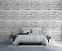 Panneaux muraux 3D en PVC en gros MOI, imperméables, résistants à l'humidité, décoratifs, géométriques, pour salon, hôtel, villa