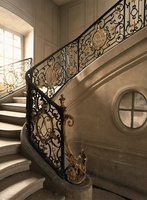 Rampe d'escalier en fer forgé Tanlong, fabriquée à la main, pour hôtel, balustrades d'escalier