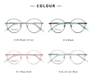 83419, venta al por mayor, <span class=keywords><strong>gafas</strong></span> redondas clásicas Vintage para mujer, Metal ópticas <span class=keywords><strong>de</strong></span> monturas, <span class=keywords><strong>gafas</strong></span>, monturas <span class=keywords><strong>de</strong></span> <span class=keywords><strong>gafas</strong></span> para <span class=keywords><strong>gafas</strong></span> - Product Image 6