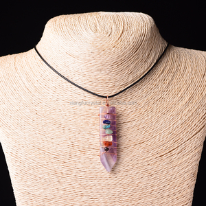 Collana Spirituale Metafisica con <span class=keywords><strong>Cristalli</strong></span>, Ciondolo a Punta dei Sette Chakra - Product Image 5