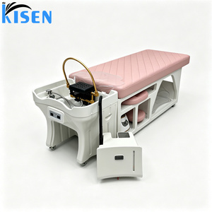 KISEN Lit de massage et de shampoing électrique réglable pour salon de beauté, idéal pour les soins capillaires et la thérapie de beauté, vente en gros - Product Image 6